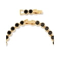 thumbnail image 4 of Bezel Tennis Bracelet Black spinel Tennis Bracelet,14K Gold plated spinel Bracelet, Stackable Bracelet For Women gift for her, 4 of 4