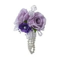 thumbnail image 2 of Dualoai Artificial Flower Wrist Corsage Wristlet Band for Bridal Shower Centerpieces, 2 of 9