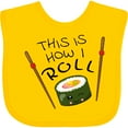 thumbnail image 3 of Inktastic This is How I Roll Cute Sushi Boys or Girls Baby Bib, 3 of 4