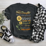 Bonus Mom To Bonus Daughter Standard T-Shirt, Small, Black