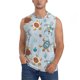 thumbnail image 1 of Fotbe Sea Turtle Men's Camiseta sin Mangas Estampada para Hombres, Playera Casual para Gimnasio, Entrenamiento, Playa-X-Large, 1 of 7