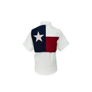 Tiger Hill Kids Texas Flag Fishing Shirt Short Sleeves