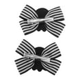 thumbnail image 5 of Unique Bargains 1 Pair Duckbill Clip Halloween Double Bow Pattern Hair Clip for Women Black, 5 of 5