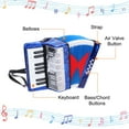 thumbnail image 3 of Uxcell Accordion, 17 Keys 8 Bass Button Accordion Mini Musical Instrument, Navy Blue, 3 of 6