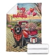 thumbnail image 2 of Be My Valentine's Newfoundland Truck Full of Love Flower Balloon Cozy Fleece Blanket Newfie Dog Lover Gifts Warm Soft Throw Blanket - 02029, 2 of 5