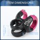 thumbnail image 5 of Tija de bicicleta de montaña Unique Bargains, tija corta de manillar de 31.8 mm, 40 mm de elevación de 0 grados, tija corta negra y rosa, 5 of 6
