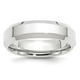 thumbnail image 5 of 14K White Gold 6mm Bevel Edge Comfort Fit Band Ring Size 9.5, 5 of 7