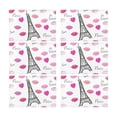 thumbnail image 2 of MKHERT Cute Kiss and Lips with Paris Eiffel Tower Placemats Table Mats for Dining Room Kitchen Table Decoration 12x18 inch,Set of 6, 2 of 4