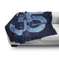 thumbnail image 3 of 35th Birthday Soft Flannel Fleece Throw Blanket, Number 35 with Geometrical Details Modern and Abstract, Cozy Plush for Indoor and Outdoor Use, 60" x 80", Dark Blue Pale Blue, by Ambesonne, 3 of 6