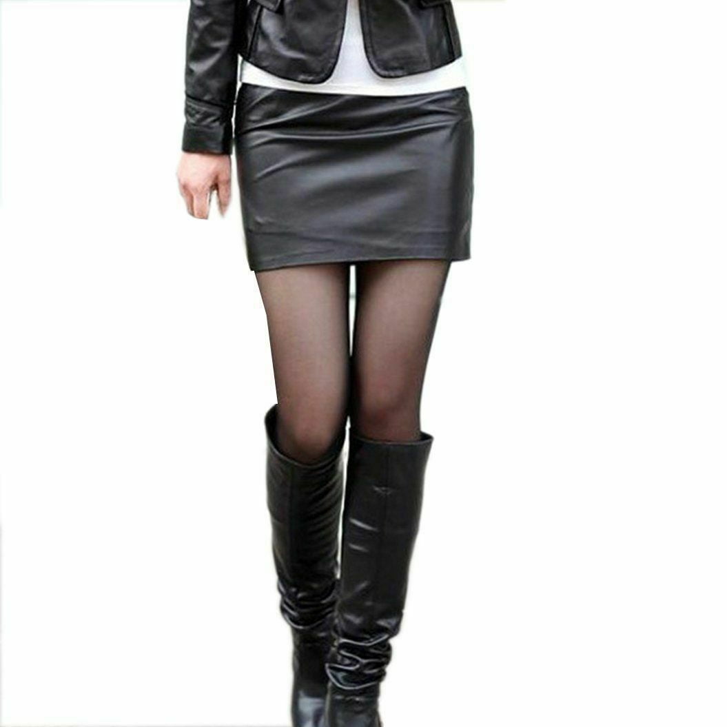 leather pencil skirt ladies