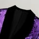 thumbnail image 4 of Chaqueta con lentejuelas, blazer brillante, esmoquin de fiesta con purpurina para hombre, 4 of 8
