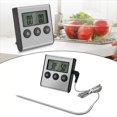 thumbnail image 7 of Smart Digital Food Thermometer with Timer for Cooking BBQ Oven Meat Probe Stainless Steel Temperature Gauge -50 to 300C Kitchen Gadget, 7 of 7