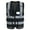 Black, variant on 21 colour High visibility viz vest hi vis viz reflective safety vests for men