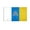 Official Canary Islands 3x5 ft Polyester Flag, variant on AGAS Canary Islands Courtesy Flag 12x18 inch Mini Canary Islands Flag Heavyweight Nylon Brass Grommets Double Stitched Fade Resistant & Vivid Color Canarias Boat Flag Canary Islands Nautical Flag