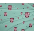 thumbnail image 4 of oneOone Polyester Lycra Fabric Dot & Cartoon Owl Bird Print Fabric by Yard 56 Inch Wide, 4 of 4