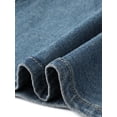 thumbnail image 5 of Agnes Orinda Women's Plus Size Denim Skirt High Waist Knee Length Stretch Casual Midi Jean Pencil Skirts with Pockets 3X Blue, 5 of 6