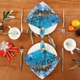 thumbnail image 4 of Wobogo Frozen Tropical Ocean Cloth Napkins 1 Piece Soft Elegant Touch Durable Absorbent Quick Drying for Elegant Dining, 4 of 8
