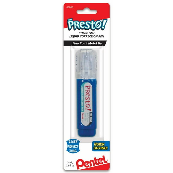 Pentel Presto! Correction Pen-12ml Fine Point