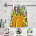 thumbnail image 3 of Coolnut Autumn Fall Gnomes Hand Towels 2 PCS, Ultra Soft and Highly Absorbent, Pumpkins Sunflowers Decorative Fingertip Towel for Home, Bathroom, Kitchen, 28.3"x14.4", 3 of 4