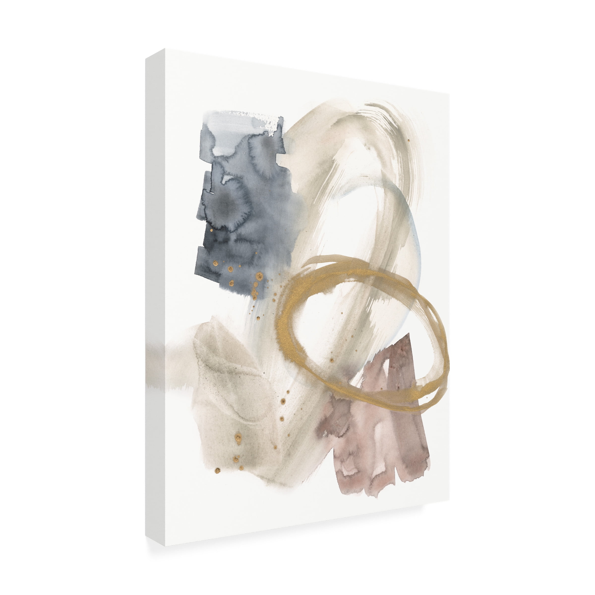 Jennifer Goldberger 'Golden Ring II' Canvas Art