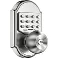 thumbnail image 1 of Half Handleset Front Door Handle Entry with Knob for Right & Left Sided Doors, 1 of 6