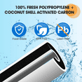 thumbnail image 4 of PUREPLUS 5 Micron 10 x 4.5 Whole House Sediment and Carbon Water Filter Cartridge Compatible with GE FXHTC GXWH40L GXWH35F GNWH38S Culligan RFC-BBSA WRC25HD PP10BB-CC Pentek RFC-BB 3Pack, 4 of 8