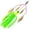 Green, variant on Fishing Lures Kit for Bass, Trout & Walleye - Multi-Blade Spinnerbaits with Silicone Skirt & Sequins, High-Action Metal Jigs for Freshwater, Saltwater, Pike & Salmon Fishing