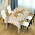 thumbnail image 4 of Yayeee Tablecloths 54" x 72" Rectangle Wrinkle Resistant Party Table Cover, Retro Rainbow, 4 of 8