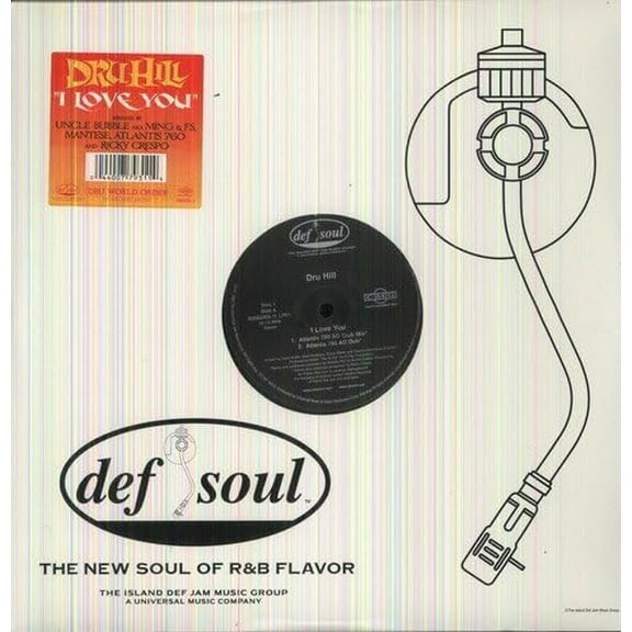 DRU HILL - I Love You- vinyl records