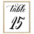 thumbnail image 1 of Darling Souvenir Calligraphie 1-50 Numéros de Table Décoration de Réception de Mariage Cartes de Table (4x6 Pouces), 1 of 4