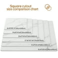 thumbnail image 2 of SSTBLEV Square Table Top, 35.4” White Sintered Stone Tabletop, DIY Replacement & Cover Marble Desktop, 2 of 6