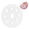 thumbnail image 2 of RC Car Gear, Diameter 44mm 80T RC Gear Firm Compact 48DP 80T  For SCX10 1/10 RC Car White, 2 of 8