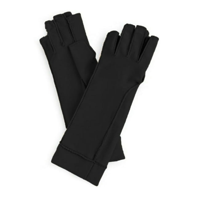 CSChome Compression Gloves 1 Pair Open Finger Balance Pressure Slip Nursing Pain Relief Healing Arthritis Hand Care