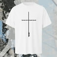 thumbnail image 7 of SLdy Jesus Shirts for Men Oversized Tshirts for Men Cross Bible Verse Tops Graphic Tees, White XL, 7 of 7