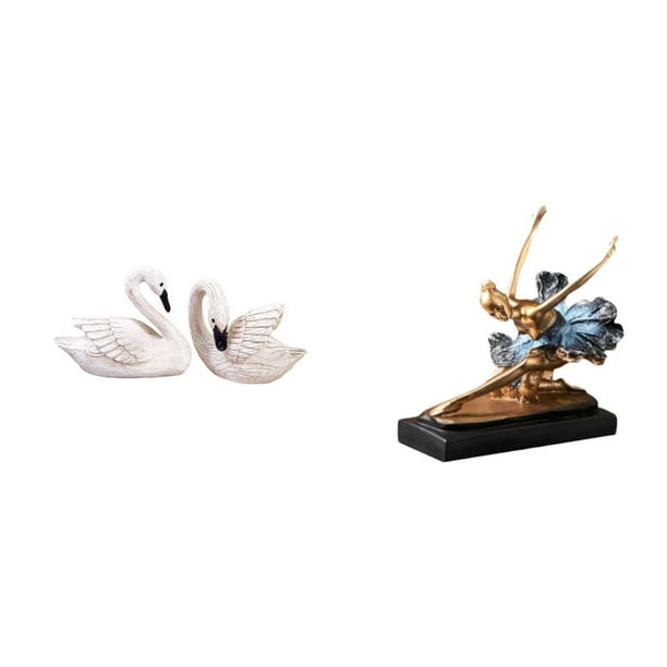 estatua de resina de cisne,Figuras de cisnes,estatuas,decoración para el hogar,bodas y fiestas.,Adornos de mesa de arte en escultura de resina,estatua de bailarina de ballet,estatua de