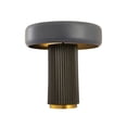 thumbnail image 3 of TOV Furniture Kamryn Olive Green and Gray Round Table Lamp, 3 of 8