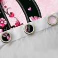 thumbnail image 4 of Erosebridal Pink D Letter Kids Black Out Curtains, Bohemian Damask Flower Curtains Pack of 2 (42x63 Each), 4 of 6