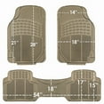 thumbnail image 3 of FH Group Trimmable Universal Fit Rubber Car Floor Mats for Auto Sedan SUV Van, Full Set - Beige, 3 of 6