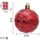 thumbnail image 3 of Christmas 6cm Decorative Full Of Embossed Christmas Plating Hanging Venue Decoration, 3 of 3