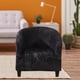 thumbnail image 4 of Fundas de terciopelo elásticas para bañera, fundas para brazos, extraíbles, estampadas, para sofá individual veteado negro, 4 of 9