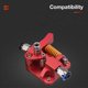 thumbnail image 4 of Extrusora de Doble Engranaje, Compatible con para Ender 3 CR10 CR-10 Pro CR-10S Tornado Aluminium Drive Feed, para Impresora 3D, 4 of 5