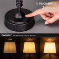 thumbnail image 2 of Lámpara de mesa LED O'Bright Seraph Mini con regulador negro, 2 of 7