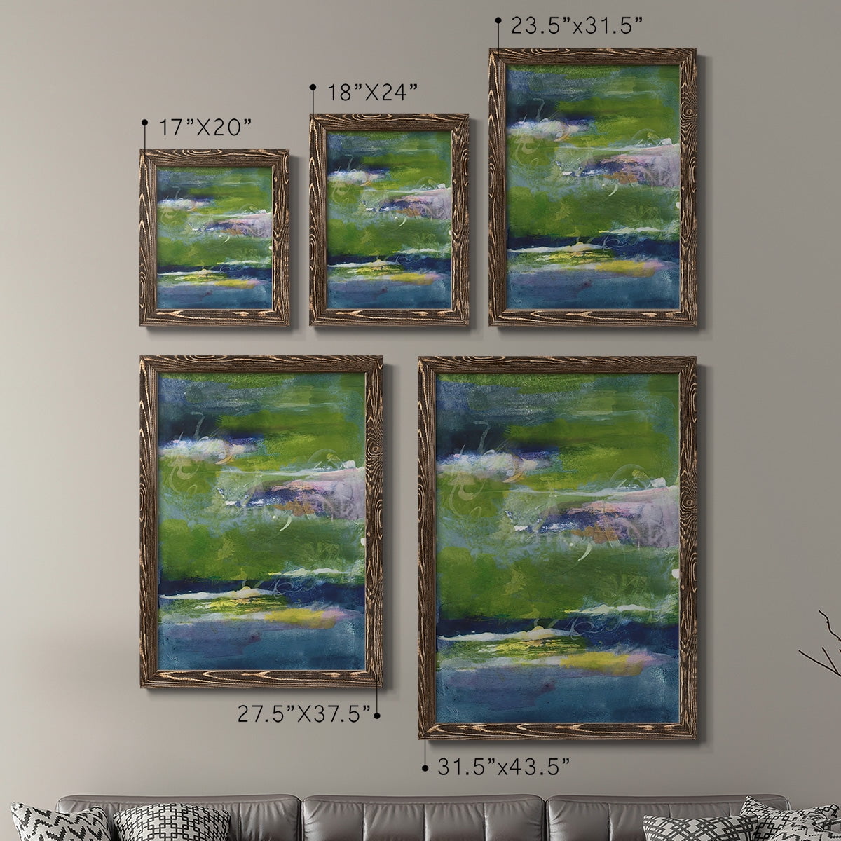 Bales of Color I - Premium Framed Canvas 2 Piece Set - Ready to Hang