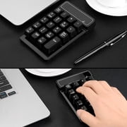 Douself 2.4Ghz Wireless Numeric Keypad Mechanical Feel Number Pad Keyboard 19 Keys w/ USB Receiver