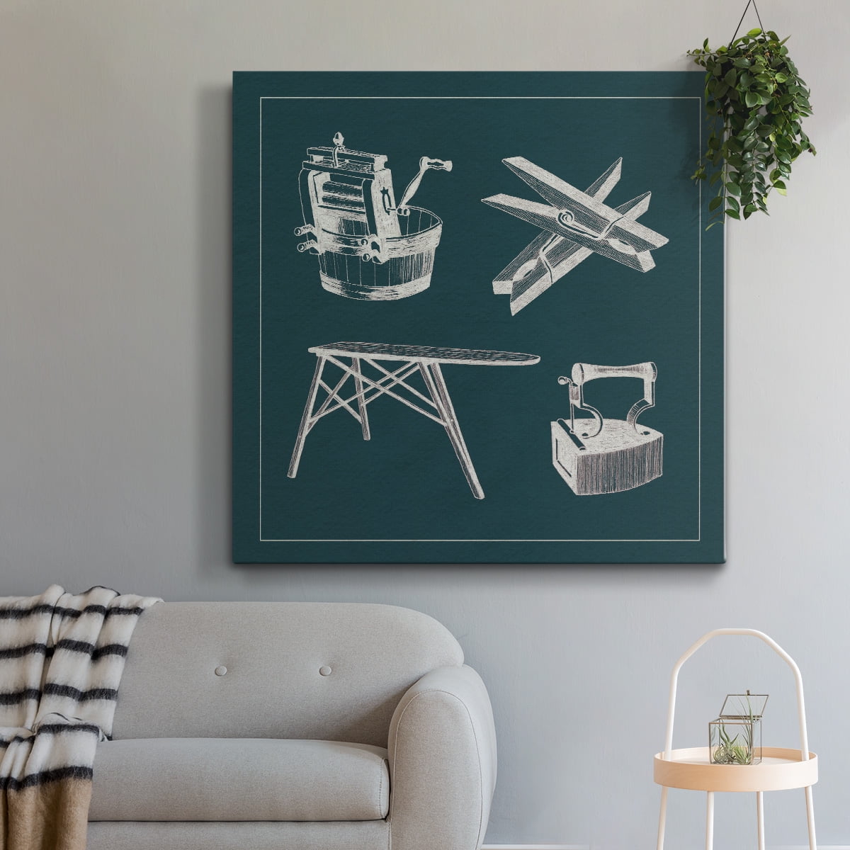 Wexford Home Laundry Tips IV-Premium Gallery Wrapped Canvas, 24" x 24" - Ready to Hang
