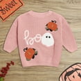 thumbnail image 2 of NIEWTR Toddler Baby Boy Outfit Long Sleeve Pumpkin Print Sweatshirts Pants Clothes Set Boys Fall Winter (3-6 Months,Z091-Pink), 2 of 6