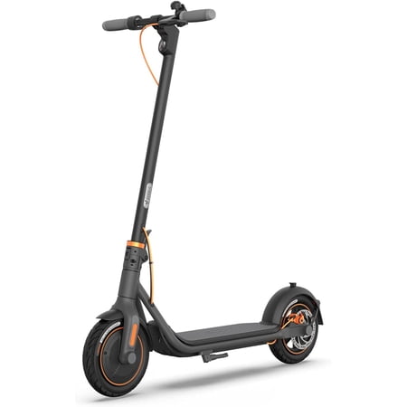 Restored Segway Ninebot F40 Electric Kick Scooter, 350W Powerful Motor, 10-inch Pneumatic Tire, Foldable Commuter Electric Scooter for Adults, Dark Grey (Refurbished)