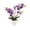 Purple, variant on Artificial Orchid Potted Plant with Ceramic Pot, Realistic Faux Orchid Bonsai for Home Office Dining Table Centerpiece