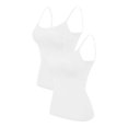thumbnail image 1 of 2PC Camisole Women's Chest Pad With Four Seasons Plus Size Modal Outer Wearing Base Beauty Back Top, 1 of 5