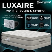 Beautyrest 20 in. Luxaire Full Size Luxury Air Mattress with Auto Shut-off Pump, Cooling Top